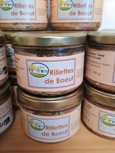 RILLETTES DE BOEUF NATURE 180gr