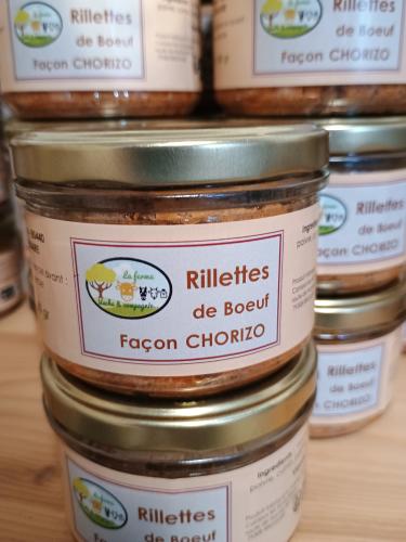 RILLETTES DE BOEUF façon CHORIZO 180gr